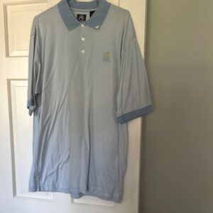 Classic Blue/White Stripes Polo Shirt for Everyday Comfort size L